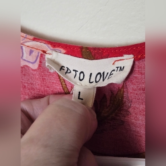 Free People FP To Love Boho Chic Festival Hippie Beachy Maxi Dress, Size Large - Picture 3 of 4